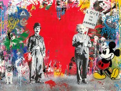 Juxtapose by Mr. Brainwash - Original on Paper sized 48x36 inches. Available from Whitewall Galleries
